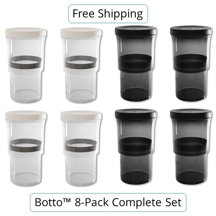 8-pc Complete Set Botto The Adjustable Container