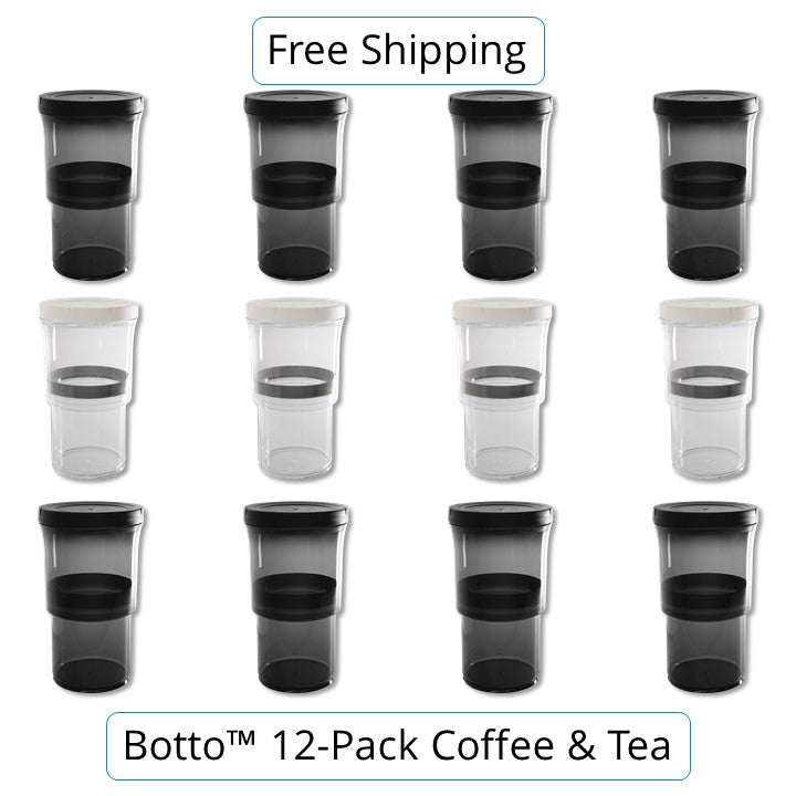 12-pc Coffee & Tea Set Botto The Adjustable Container